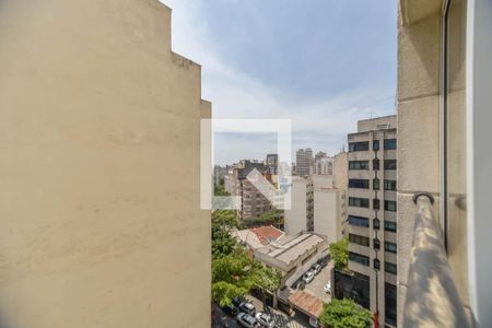 Vista da Sala de apartamento à venda com 1 quarto, 44m² em Higienópolis, São Paulo