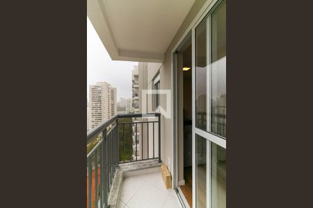 Varanda da Sala de apartamento para alugar com 1 quarto, 45m² em Vila Andrade, São Paulo