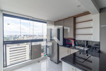 Cozinha de kitnet/studio à venda com 1 quarto, 27m² em Jardim Paulista, São Paulo