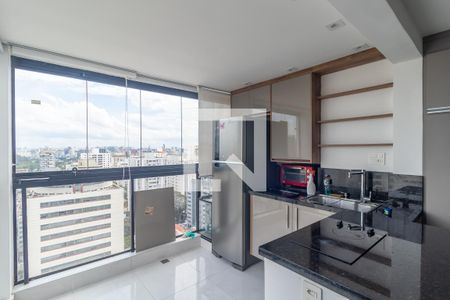 Cozinha de kitnet/studio para alugar com 1 quarto, 27m² em Jardim Paulista, São Paulo