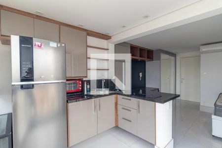 Cozinha de kitnet/studio para alugar com 1 quarto, 27m² em Jardim Paulista, São Paulo