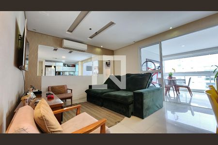 Sala de apartamento para alugar com 2 quartos, 79m² em Ponta da Praia, Santos