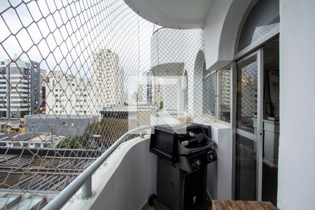 Varanda da Sala de apartamento para alugar com 3 quartos, 124m² em Indianópolis, São Paulo