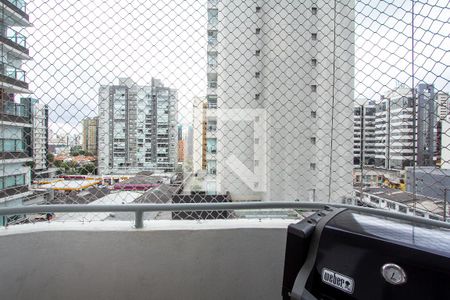 Varanda da Sala de apartamento para alugar com 3 quartos, 124m² em Indianópolis, São Paulo