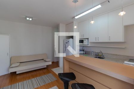 Salas de apartamento para alugar com 1 quarto, 45m² em Cambuí, Campinas