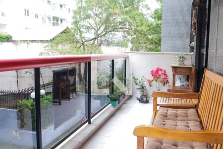 Varanda da Sala de apartamento à venda com 4 quartos, 132m² em Barra da Tijuca, Rio de Janeiro