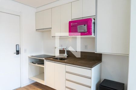 Cozinha de kitnet/studio para alugar com 1 quarto, 40m² em Mirandópolis, São Paulo