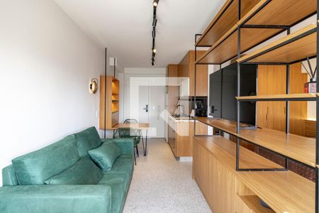 Studio - Sala e Cozinha de kitnet/studio para alugar com 1 quarto, 30m² em Liberdade, São Paulo