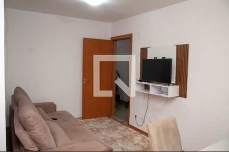 Sala de apartamento para alugar com 2 quartos, 48m² em Cabral, Contagem