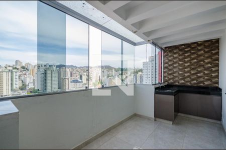 Varanda da Sala de apartamento à venda com 3 quartos, 112m² em Coracao de Jesus, Belo Horizonte