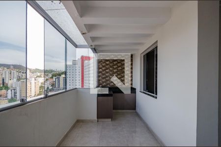 Varanda da Sala de apartamento à venda com 3 quartos, 112m² em Coracao de Jesus, Belo Horizonte