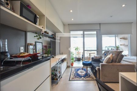 Cozinha de apartamento para alugar com 1 quarto, 33m² em Brooklin Paulista, São Paulo