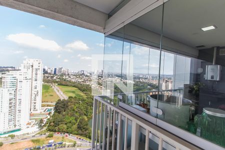 Vista da Sala de apartamento para alugar com 1 quarto, 54m² em Alphaville, Barueri