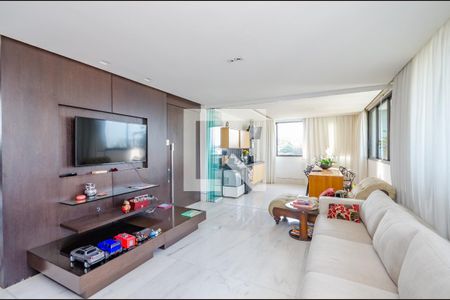 Sala de apartamento à venda com 3 quartos, 180m² em Santa Lúcia, Belo Horizonte