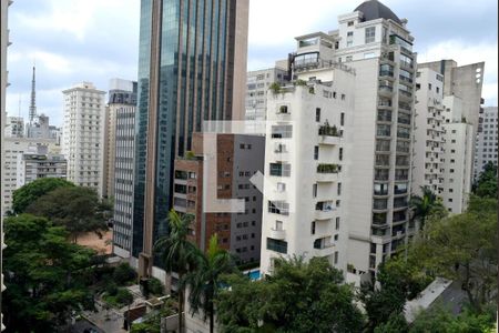 Vista da varanda de apartamento à venda com 2 quartos, 93m² em Jardim Paulista, São Paulo