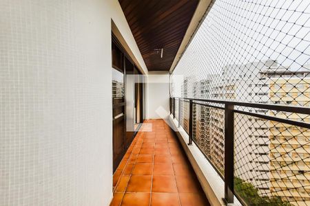 Varanda da Sala de apartamento para alugar com 4 quartos, 152m² em Barra Funda, Guarujá