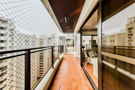 Varanda da Sala de apartamento para alugar com 4 quartos, 152m² em Barra Funda, Guarujá