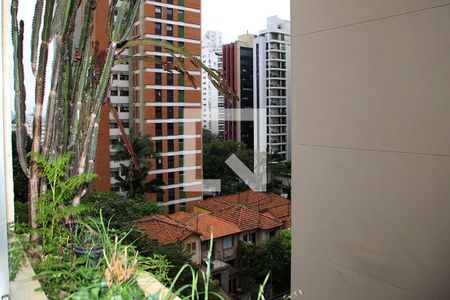 Sala - Vista  de apartamento à venda com 2 quartos, 83m² em Paraíso, São Paulo