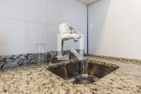 Cozinha de apartamento para alugar com 1 quarto, 50m² em Bela Vista, São Paulo