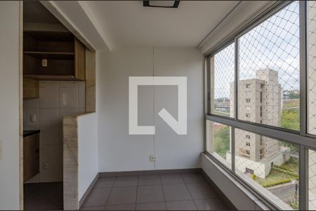 Varanda da Sala de apartamento à venda com 2 quartos, 69m² em Vila da Serra, Nova Lima