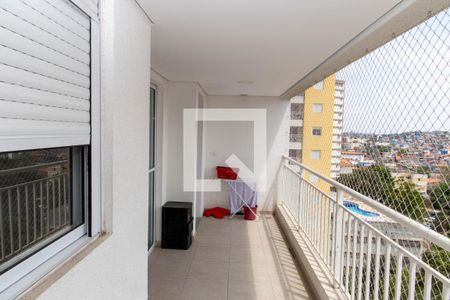 Varanda da Sala de apartamento à venda com 3 quartos, 68m² em Centro, Diadema