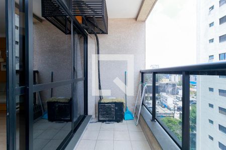 Varanda da Sala de apartamento para alugar com 1 quarto, 25m² em Vila Congonhas, São Paulo