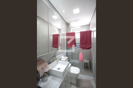 Banheiro da Suite de apartamento à venda com 3 quartos, 120m² em Castelo, Belo Horizonte
