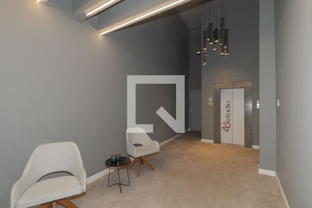 Hall de entrada de kitnet/studio para alugar com 1 quarto, 35m² em São Geraldo, Porto Alegre