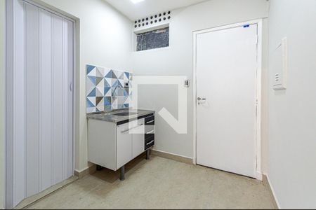 Cozinha de kitnet/studio à venda com 1 quarto, 27m² em Centro, São Paulo