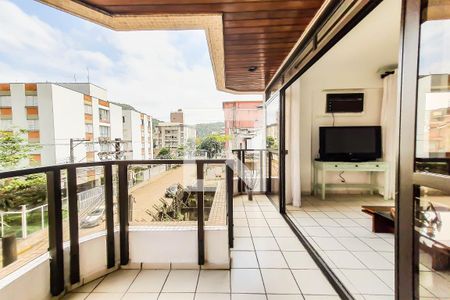 Varanda gourmet de apartamento para alugar com 3 quartos, 260m² em Enseada, Guarujá