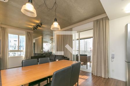 Sala de apartamento para alugar com 1 quarto, 65m² em Cidade Monções, São Paulo