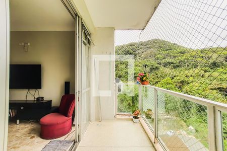 Varanda da Sala de apartamento para alugar com 3 quartos, 100m² em Barra Funda, Guarujá