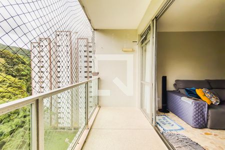 Varanda da Sala de apartamento para alugar com 3 quartos, 100m² em Barra Funda, Guarujá