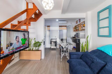 Sala de casa de condomínio à venda com 3 quartos, 52m² em Aberta dos Morros, Porto Alegre