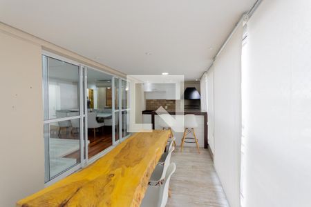 Varanda gourmet de apartamento à venda com 3 quartos, 165m² em Jardim Sílvia, Santo André