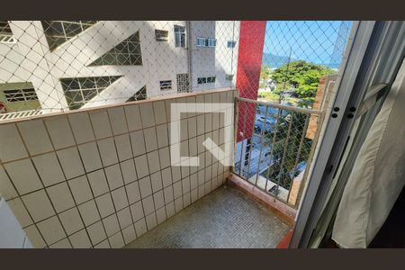 Varanda da Sala de apartamento para alugar com 3 quartos, 97m² em Gonzaga, Santos