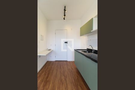 Cozinha  de apartamento à venda com 1 quarto, 25m² em Pinheiros, São Paulo