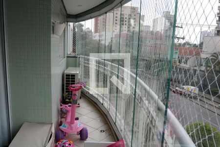 Varanda da Sala de apartamento à venda com 3 quartos, 124m² em Vila Clementino, São Paulo