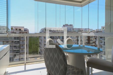 Varanda da sala  de apartamento para alugar com 3 quartos, 151m² em Recreio dos Bandeirantes, Rio de Janeiro