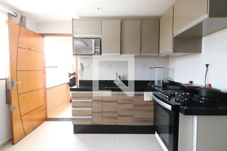 Cozinha de apartamento à venda com 1 quarto, 42m² em Vila Euthalia, São Paulo