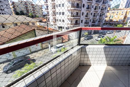 Detalhe da varanda de apartamento para alugar com 1 quarto, 64m² em Boqueirão, Praia Grande