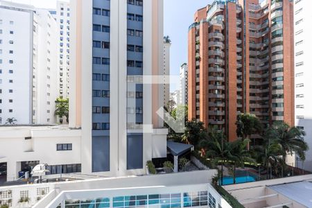 Varanda da Sala - Vista de apartamento para alugar com 2 quartos, 65m² em Jardim Paulista, São Paulo