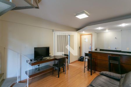 Sala de apartamento para alugar com 1 quarto, 50m² em Savassi, Belo Horizonte