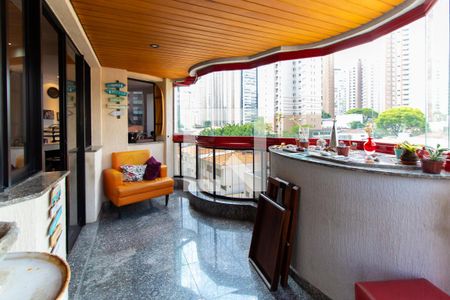 Varanda da Sala  de apartamento à venda com 4 quartos, 303m² em Jardim Anália Franco, São Paulo
