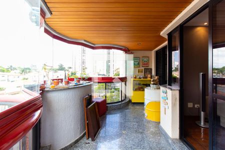 Varanda da Sala  de apartamento à venda com 4 quartos, 303m² em Jardim Anália Franco, São Paulo