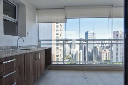 Varanda de apartamento para alugar com 1 quarto, 54m² em Cidade Monções, São Paulo