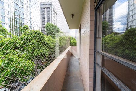 Varanda da Sala de apartamento à venda com 3 quartos, 140m² em Savassi, Belo Horizonte