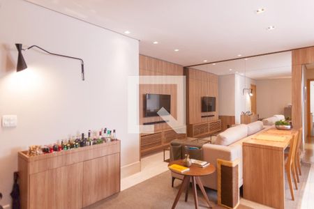 Sala de apartamento à venda com 3 quartos, 95m² em Vila da Serra, Nova Lima