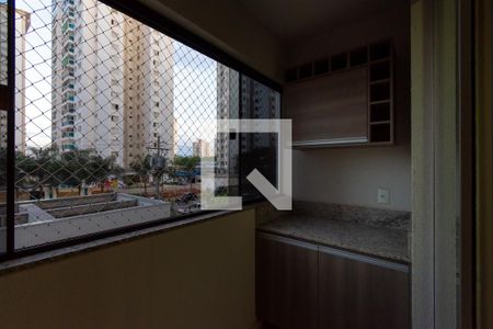 Varanda da Sala de apartamento para alugar com 2 quartos, 63m² em Residencial Eldorado, Goiânia