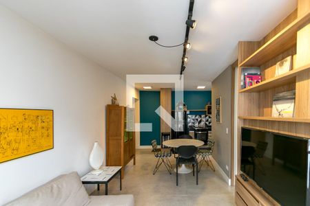 Sala de apartamento para alugar com 1 quarto, 45m² em Cidade Monções, São Paulo